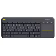 obrázek produktu Logitech klávesnice K400 Plus/ Bezdrátová/ 2.4GHz/ Touchpad/ USB přijímač/ CZ/ Černá