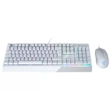 obrázek produktu MSI herní set klávesnice s myší VIGOR GK30 COMBO WHITE/ drátový/ bílý/ RGB podsvícení/ USB/ CZ+SK layout