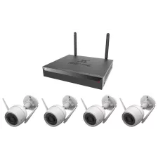 obrázek produktu EZVIZ H3C 2K+ Wi-Fi KIT/ bullet/ 4Mpix/ 1x NVR CS-X5S-R100-8W/ 4x IP kamera H3C 2K+/ HDMI/ VGA/ Wi-Fi/ LAN