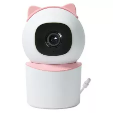 obrázek produktu IMMAX NEO LITE SMART Security vnitřní kamera BABY, 355° 50°, P/T, Wi-Fi, 4MP, růžová, TUYA
