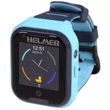 obrázek produktu HELMER dětské hodinky LK 709 s GPS lokátorem/ dot. display/ 4G/ IP67/ nano SIM/ videohovor/ foto/ Android a iOS/ modré