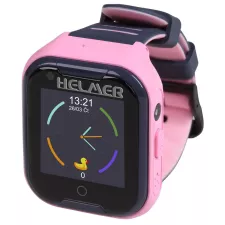 obrázek produktu HELMER dětské hodinky LK 709 s GPS lokátorem/ dot. display/ 4G/ IP67/ nano SIM/ videohovor/ foto/ Android a iOS/ růžové