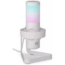 obrázek produktu Endorfy streamovací mikrofon  AXIS Streaming OWH / RGB efekt / stojánek / USB / bílý