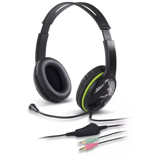obrázek produktu GENIUS headset HS-400A, 2x 3,5 jack, redukce na single jack