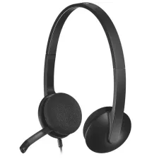 obrázek produktu Logitech Headset Stereo H340/ drátová sluchátka + mikrofon/ USB/ černá