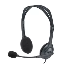 obrázek produktu Logitech Headset Stereo H111/ drátová sluchátka + mikrofon/ 3,5 mm jack/ šedá