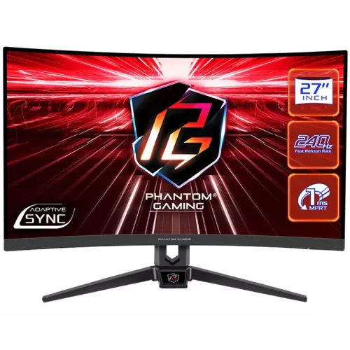 obrázek produktu Phantom Gaming by Asrock monitor PG27F15RS1A prohnutý  27\" / VA / 1920x1080 /240Hz/ 300cd/m2 /1ms/DP/2x HDMI/repro/VESA