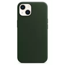 obrázek produktu Apple iPhone 13 Leather Case with MagSafe - Sequoia Green