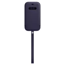 obrázek produktu Apple iPhone 12 | 12 Pro Leather Sleeve with MagSafe - Deep Violet