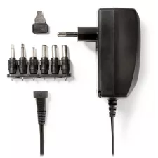 obrázek produktu NEDIS univerzální napájecí AC adaptér/ 27 W/ 3 - 12 VDC/ 100 - 240 V AC/ 6 konektorů/ 1,8 m/ černý