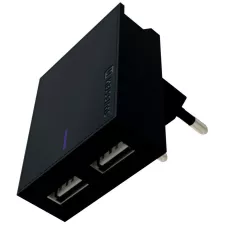 obrázek produktu SWISSTEN SÍŤOVÝ ADAPTÉR SMART IC 2x USB 3A POWER + DATOVÝ KABEL USB / LIGHTNING 1,2 M ČERNÝ