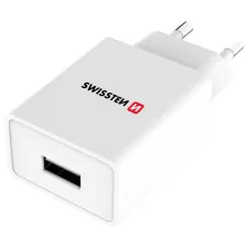 obrázek produktu Nabíječka cestovní SWISSTEN 1x USB, IC, 1A + microUSB kabel, bílá
