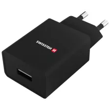 obrázek produktu Nabíječka cestovní SWISSTEN 1x USB, IC, 1A + Lighthing kabel, černá