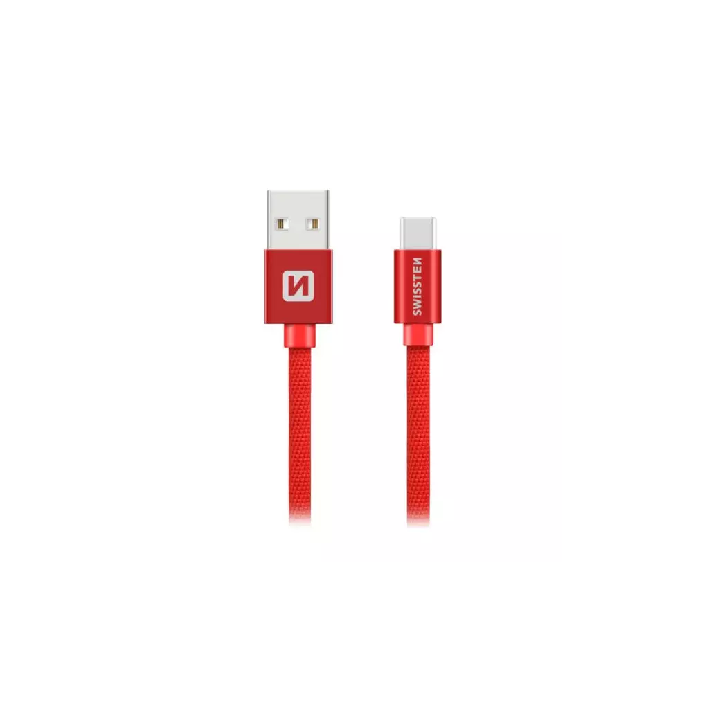 Obrázek produktu Swissten Datový Kabel Textile Usb / Usb-C 0,2 M Če