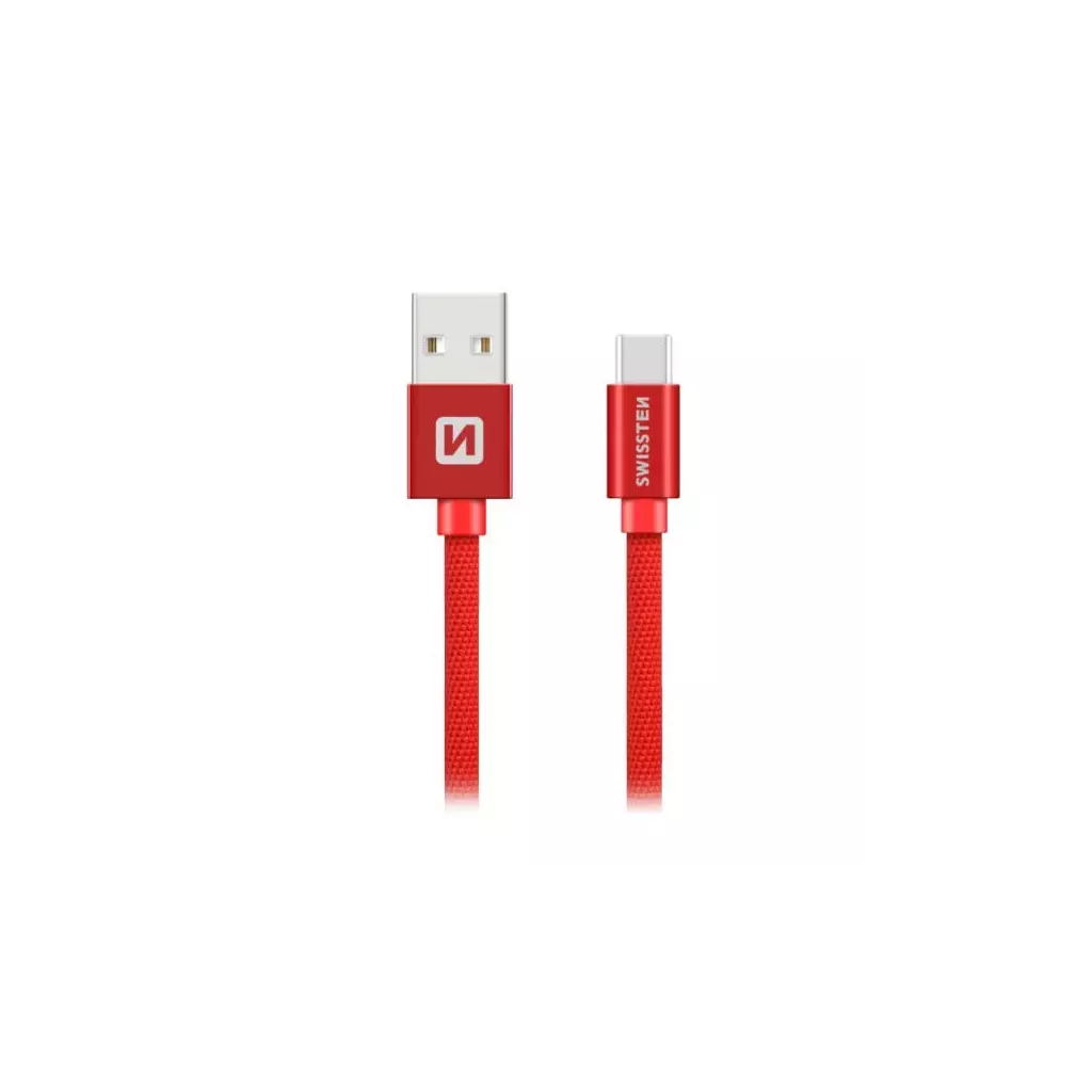 Obrázek produktu Swissten Datový Kabel Textile Usb / Usb-C 1,2 M Če
