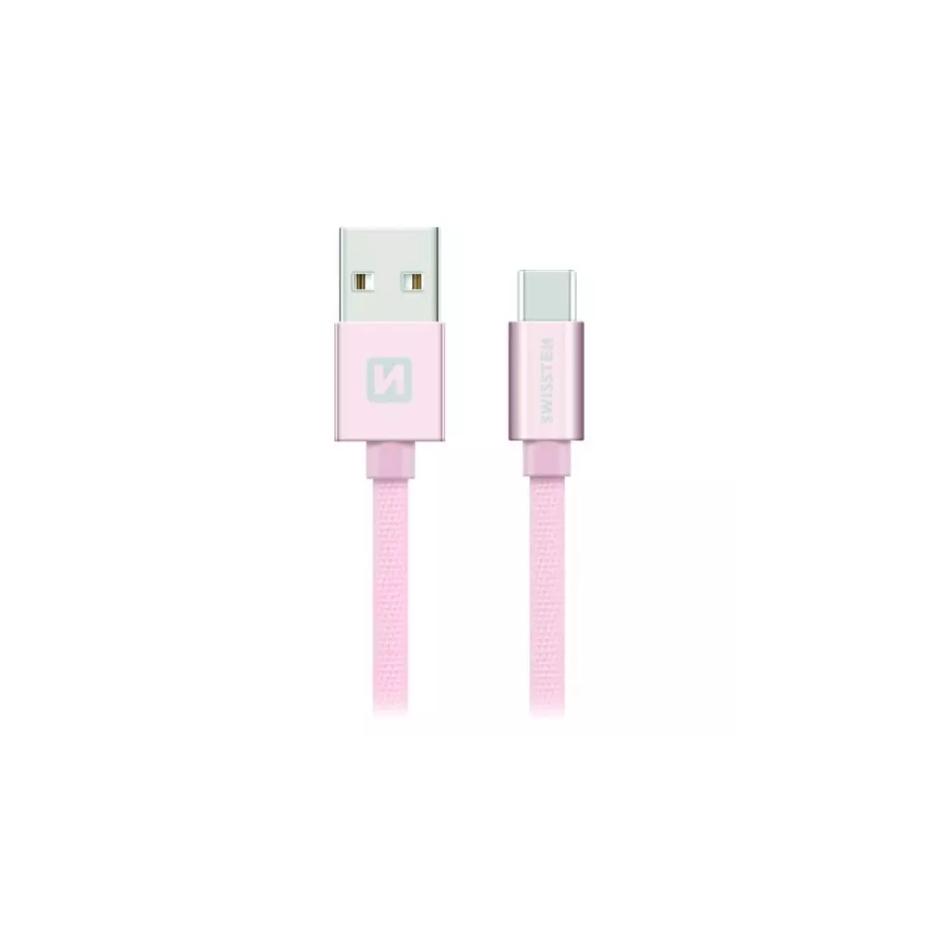 Obrázek produktu Swissten Datový Kabel Textile Usb / Usb-C 1,2 M Rů