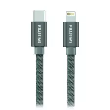 obrázek produktu Swissten Datový Kabel Textile USB-C / Lightning 1,2 M Šedý