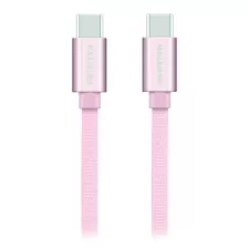 obrázek produktu Swissten Datový Kabel Textile USB-C / USB-C 1,2 M Růžovo/Zlatý
