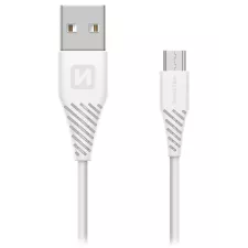 obrázek produktu DATOVÝ KABEL SWISSTEN USB / MICRO USB 1,5 M BÍLÝ (9mm)