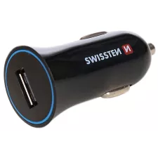 obrázek produktu Adapter CL SWISSTEN USB + kabel microUSB 1A černá