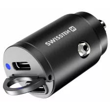 obrázek produktu Adapter CL SWISSTEN 2x USB-C (PD) 30W, nano, metal černá