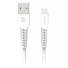 obrázek produktu Swissten TPU nabíjecí kabel USB / USB-C 1,0 M BÍLÝ