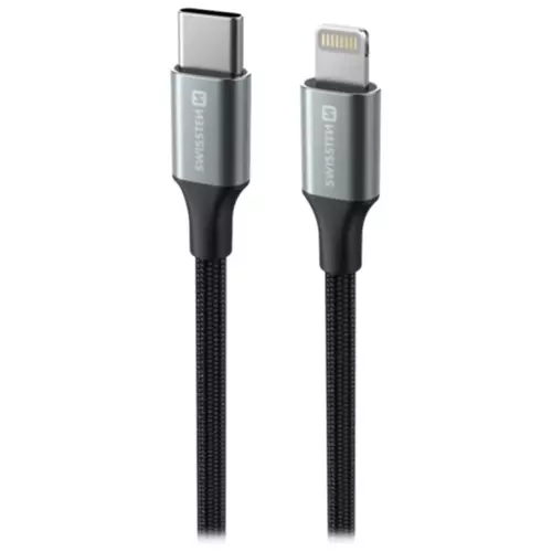 obrázek produktu Swissten datový kabeltextile ii usb-c / lightning 1,5 m černý