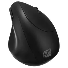 obrázek produktu Adesso iMouse V10 mini/ bezdrátová myš 2,4GHz/ vertikální ergonomická/ optická/ 800/1200/1600 DPI/ USB/ černá