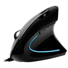 obrázek produktu Adesso iMouse E1/ drátová myš/ vertikální ergonomická/ optická/ podsvícená/ 1000-1600 DPI/ USB/ černá