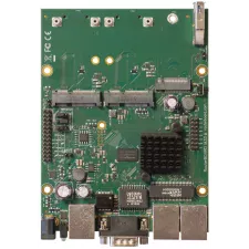 obrázek produktu MikroTik RouterBOARD RBM33G 256MB RAM, 2x 880 MHz, 2x miniPCI-e, 1x M.2 slot, 2x SIM slot, 3x LAN, L4