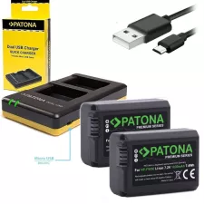 obrázek produktu PATONA nabíječka Foto Dual Quick Sony NP-FW50 + 2x baterie 1030mAh USB