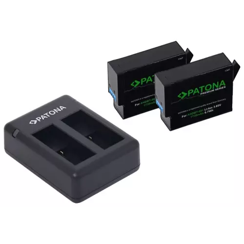 obrázek produktu PATONA nabíječka pro digitální kamer Dual GoPro Hero 9/Hero 10/Hero 11/Hero 12/ 2x baterie 1730 mAh