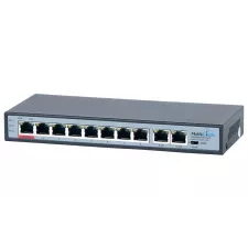 obrázek produktu MaxLink PoE switch PSBT-10-8P-250, 10x LAN/8x PoE 250m, 802.3af/at/bt, 120W, 10/100Mbps