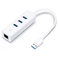 obrázek produktu TP-Link UE330 - USB 3.0 3-portový hub & gigabitový ethernet adaptér 2 in 1 USB adaptér