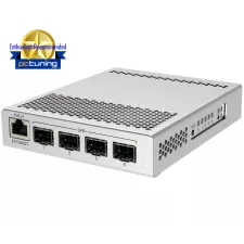 obrázek produktu MikroTik Cloud Router Switch CRS305, 4x SFP+, 1x Gbit LAN, Dual PSU, Dual boot, vč. L5