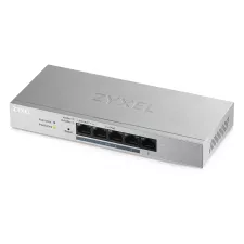 obrázek produktu ZyXEL GS1200-5HPv2 Web Smart switch   5x Gigabit metal, 4x PoE (802.3at, 30W), PoE Power budget 60