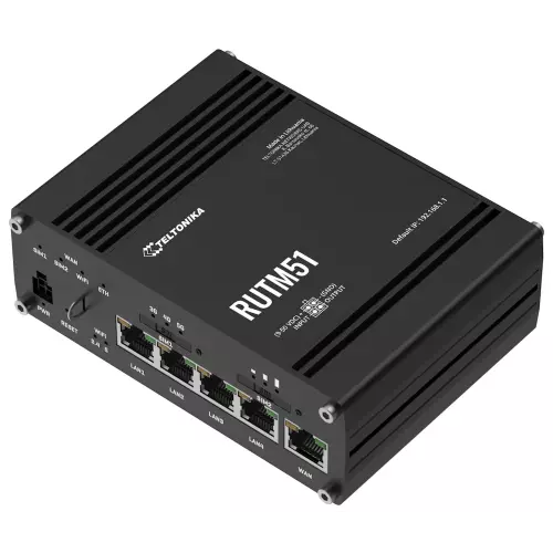 obrázek produktu Teltonika RUTM51 průmyslový router, 5G, Dual SIM, WiFi