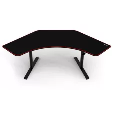 obrázek produktu AROZZI herní stůl ARENA ANGELO Black/ rohový/ černý s červeným okrajem