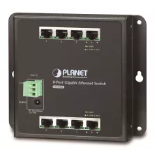 obrázek produktu Planet průmyslový plochý switch 8x1Gb, 12-48VDC/24VAC, IP30, -10/60°C, fanless