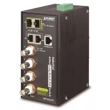 obrázek produktu PLANET LRP-422CST síťový přepínač Řízený L2 Gigabit Ethernet (10/100/1000) Podpora napájení po Ethernetu (PoE) Černá