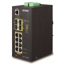 obrázek produktu PLANET IGS-5225-8P4S síťový přepínač Řízený L2+ Gigabit Ethernet (10/100/1000) Podpora napájení po Ethernetu (PoE) Modrá, Stří