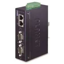 obrázek produktu Planet průmyslový konvertor RS-232/422/485 na IP, 2x COM, 2x 100Base-T, ESD+EFT 6kV