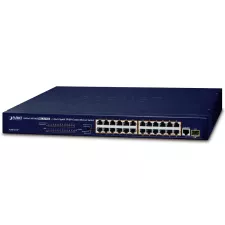 obrázek produktu PLANET FGSW-2511P síťový přepínač Nespravované Fast Ethernet (10/100) Podpora napájení po Ethernetu (PoE) 1U Modrá