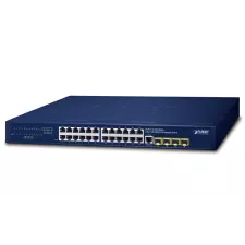 obrázek produktu PLANET IPv4/IPv6, 24-Port Řízený L2/L4 Gigabit Ethernet (10/100/1000) 1U Modrá