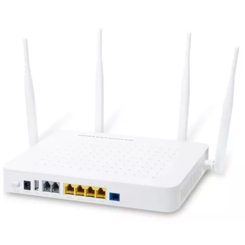 obrázek produktu Planet GPON/GEPON ONU 2.5G, 4x 1Gb RJ45, WiFi 802.11ac 1.2Gb, 2x FXS, USB