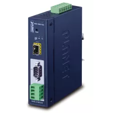 obrázek produktu Planet MODBUS průmyslová brána RS-232/422/485 na IP, 1x COM, 100Base-FX SFP, RTU/ACSII, -40až+75°C, 9-48VDC, IP30