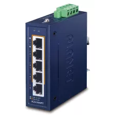 obrázek produktu Planet IGS-504PT Průmyslový PoE switch, 5x1Gb, 4x PoE 802.3at 120W, -40až75°C, dual 48-54VDC, IP30, fanless