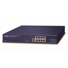 obrázek produktu PLANET Wireless AP Managed Switch Řízený Gigabit Ethernet (10/100/1000) Podpora napájení po Ethernetu (PoE) 1U Modrá