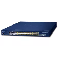 obrázek produktu Planet SGS-6310-16S8C4XR L3 switch, 8x1Gb, 24x1Gb SFP, 4x10Gb SFP+, HW/IP stack, 2x power-in, VSF/Cluster