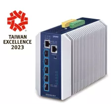 obrázek produktu PLANET Industrial Layer 3 5-Port Řízený L3 10G Ethernet (100/1000/10000) Hliník, Modrá